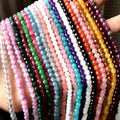Factory Price Natural Jade Stone Faceted Round Quartz Beads Loose Natural 4mm Crystal Indian Agate Beads for Jewelry Making