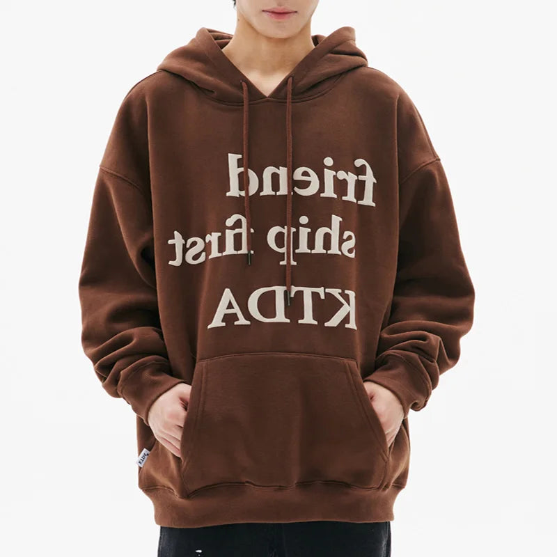 Custom Logo Heavyweight 450 GSM No String Oversized 100% Cotton Graphic 3D Puff Printing Cropped Hoodie