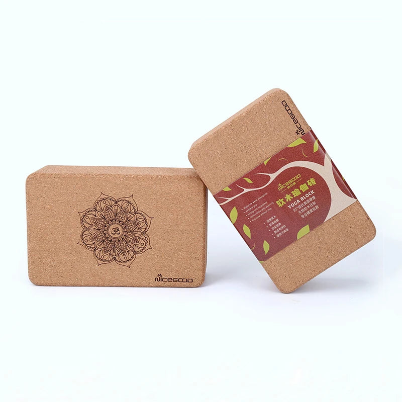 Eco Friendly Customized Logo Cork Eco Yoga Block Set for Yoga Exercises