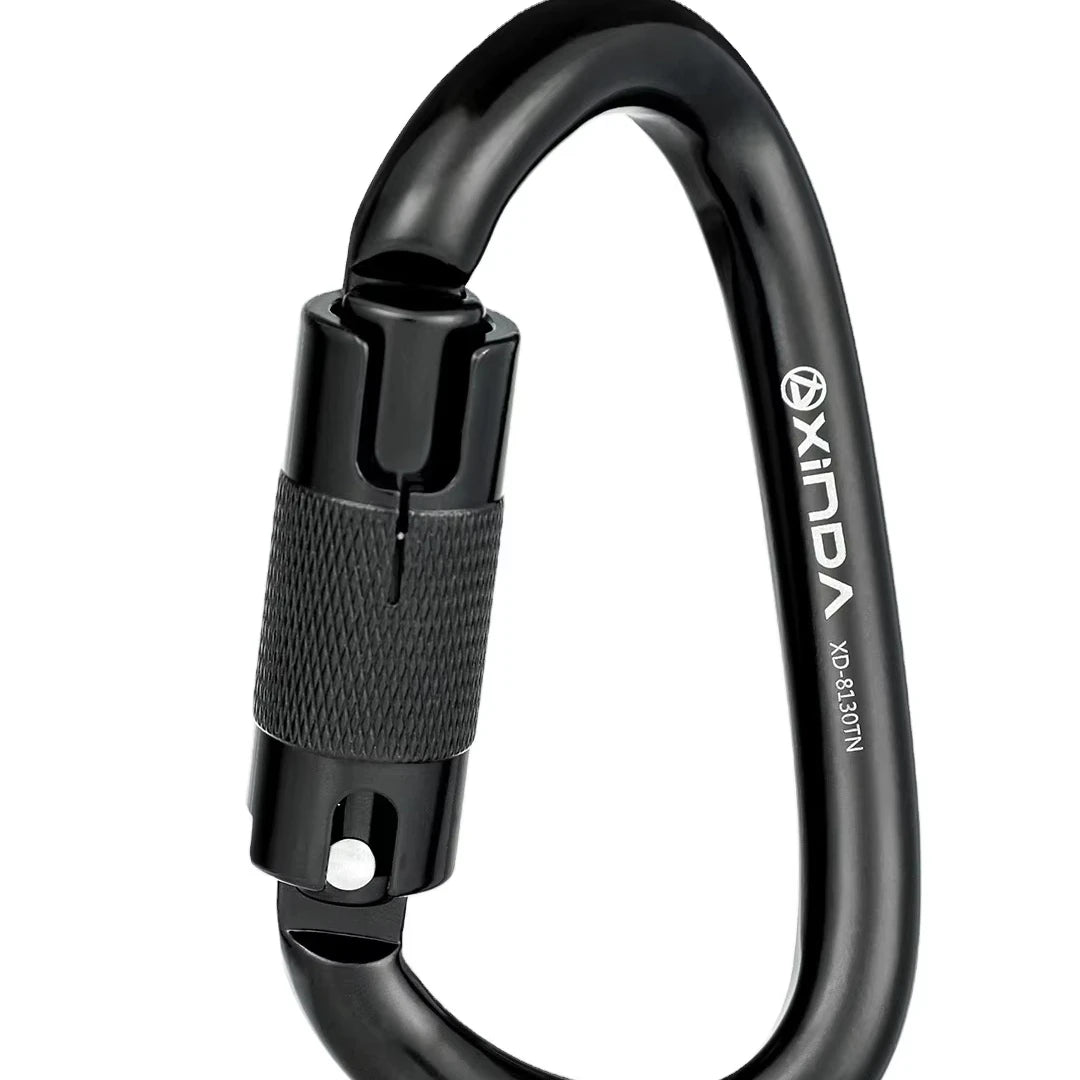 Xinda High-Altitude Operation Outdoor Rope Rescue Equipment 90 Degree Twisted Main Lock Deformed Lock High Load-bearing Safety