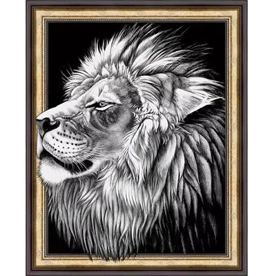 Wholesale 5D DIY Diamond Painting Set Classic Full Diamond Mosaic Embroidery Animal Head Wall Art Home Decoration Gift Printed