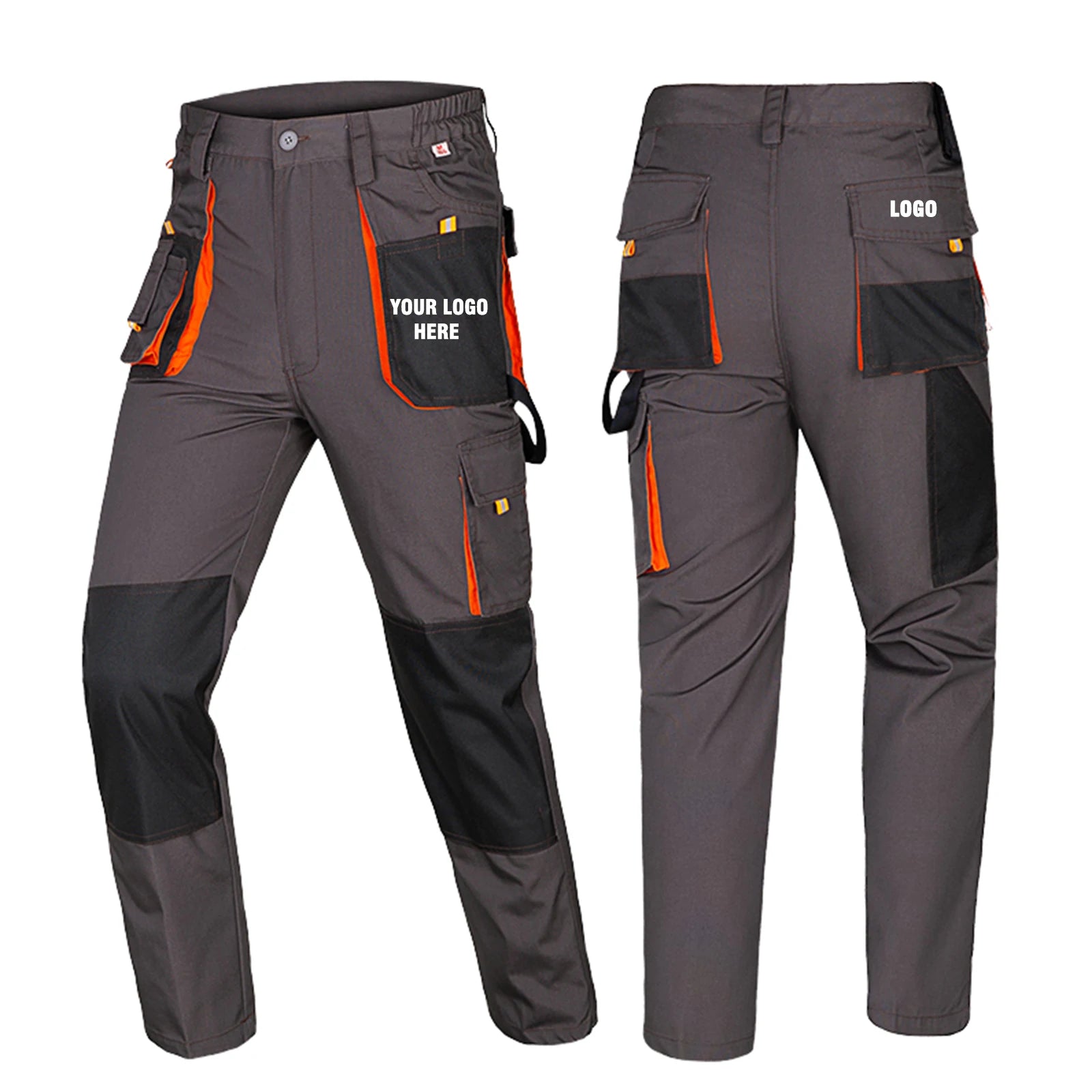 Custom Cargo Pants for Men Breathable Work Wear Uniform with Multi-Pockets for US & EU Sizes for Machine Repair Work