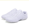 New Arrival Latin Salsa Ballroom Sport Shoes for Women Low Heel Gymnastic Style in Black/White Made of Leather