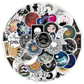 50pcs Moon Series Graffiti  Stickers Packs for Motorcycle Suitcase Guitar Notebook Wholesale Pvc