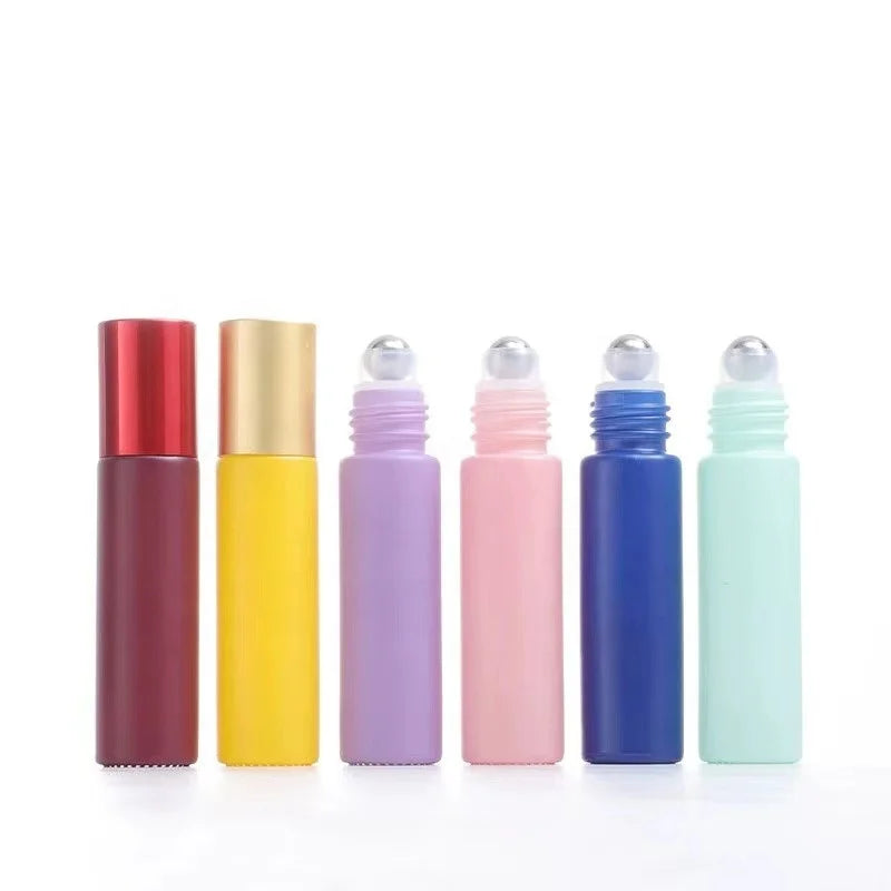 Popular 10ml Glass Roller Bottle PP Chinese Factory Mascara Eye Drop Cosmetics Perfume Essential Oils Face Cream Custom Colors