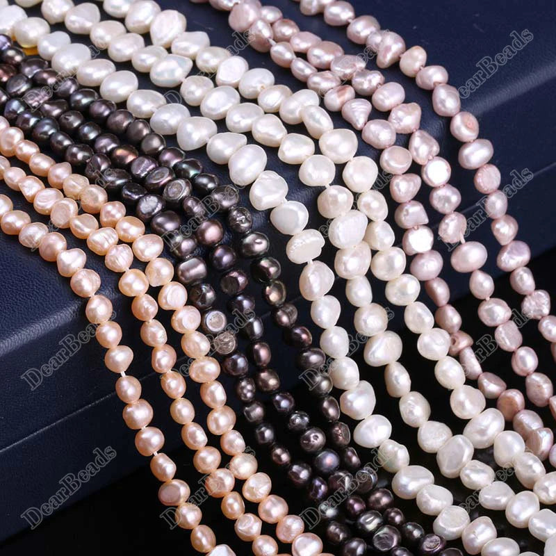 Natural Cultured Freshwater Colourful Baroque  Loose Pearl Beads for DIY Jewelry Making 4mm 6mm 8mm 10mm 12mm