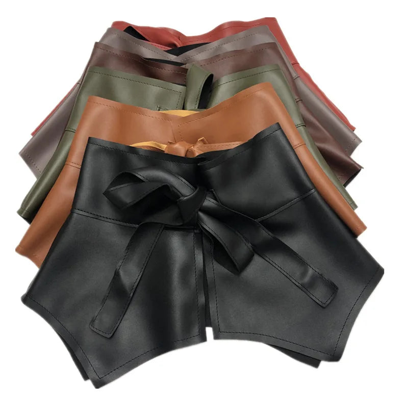 Female Fashion New Style Elegant Patchwork Ruffle Bowknot PU Belt for Women High Waist Minimalist Oversized Belts
