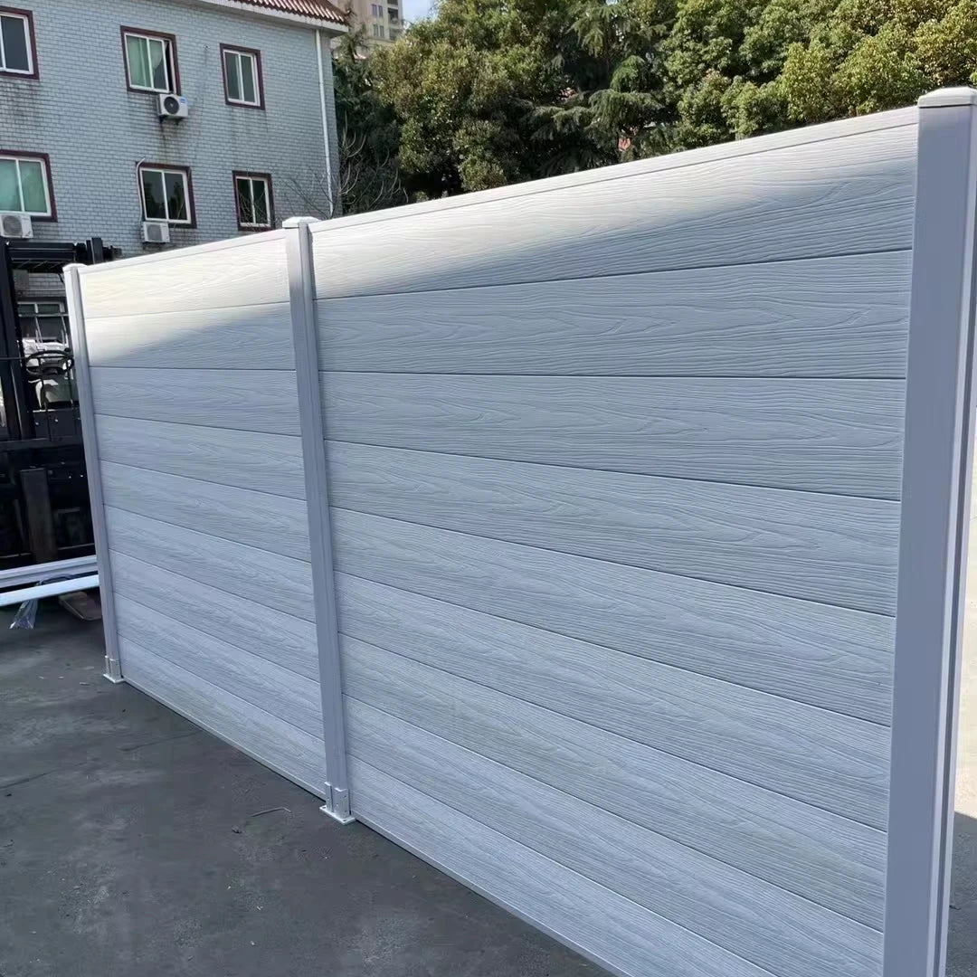 Wpc Fence Boards Co-Extrusion Design Farm Wooden Garden Fence Wpc Fence White