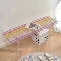 Rainbow Acrylic Long Stool Easy-to-Carry Clear Children's Chair for Home Office Living Room Bedroom Apartment Dining Hotel