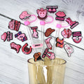 Manufacturer Custom 8mm Dust Caps Dust-Free Cup Accessories Reusable Pink Cartoon Cute PVC Silicone Straw Topper