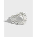 Hot Trending Jewelry Surface Irregularity Texture Ring 925 Sterling Silver Rings for Women