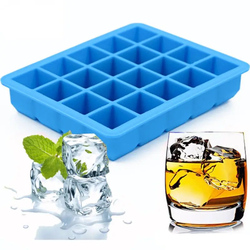Hot Selling Easy to Release 20 Grid Silicone Ice Cubes Tray Mold for Ice Cream Mold Whiskey Cold Drink