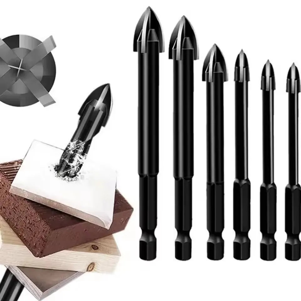 1PC Concrete Drill Bit 3 To12 mm Masonry Drill Bits Carbide Tip Best for Wall Mirror and Ceramic Tile on Concrete and Brick Wall