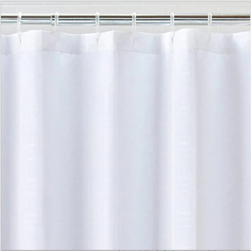 Factory Price Shower Curtains Liner 280x200CM White Waterproof Thicken Bath Curtain Solid Polyester Home Bathroom Accessories