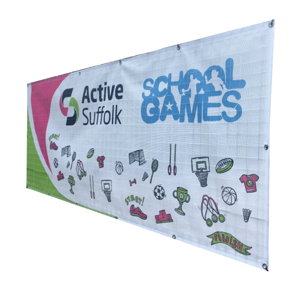 10oz 13oz Custom Banner Class Birthday Mesh Fabric Event Banner Advertising Printing PVC Hanging Outdoor Banner