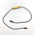 Custom Eco-Friendly Shiny Plastic Hang Tag Seal String Gold Foil Printing Brand Name Logo for Bags Shoes Garment Accessories