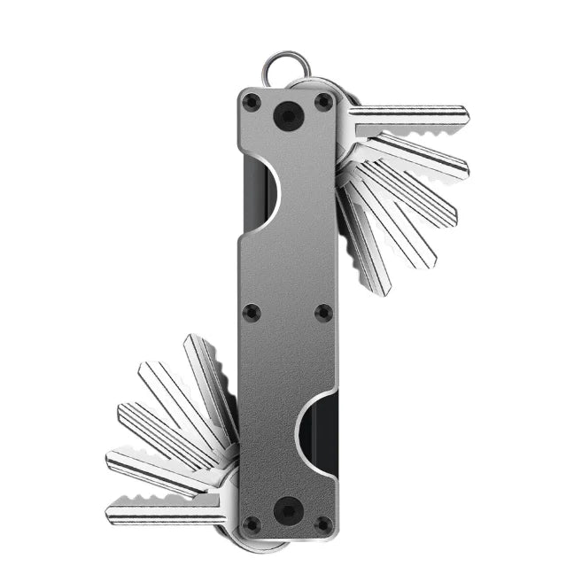 Custom LOGO Compact Minimalist Pocket-Sized Key Holder EDC Key Ring Loop Piece for Car Key Accessories for Men Husband and Dad MegaBDM