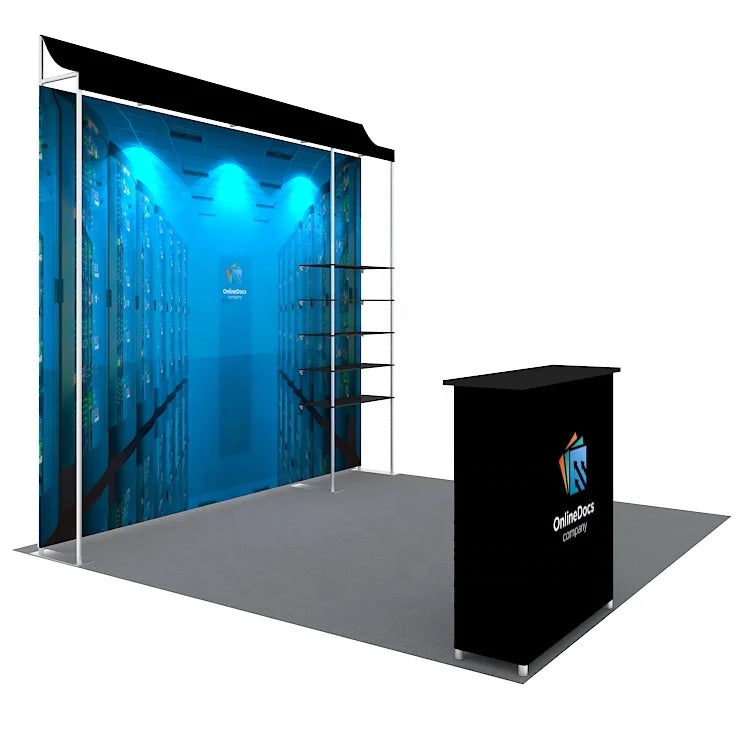 Hot Selling 10x10 Portable Exhibition Advertising Backdrop Display New Design Modular Aluminum Frame for Expo Fair Tradeshow
