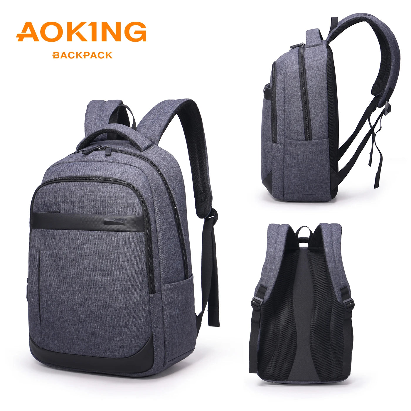Custom Logo Unisex Durable Waterproof Laptop Backpack Letter 20-39L Capacity Polyester Lining Zipper Closure for Outdoor Use