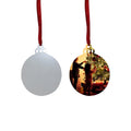 Qualisub 1mm Thick Aluminum Ornaments Sublimation Christmas Ornaments Blank in Double Sided Printing Sublimation Metal Ornament