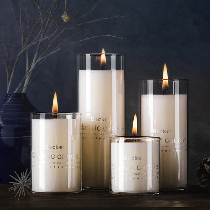 Simple Grass Candle Holder Transparent European Style Home Decoration Christmas Wedding Candle Stand
