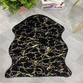 Machine-Made Bronzing Rabbit Fur Carpet Faux Fur Floor Carpet Non-slip Area Rug for   Living Room and Bedroom
