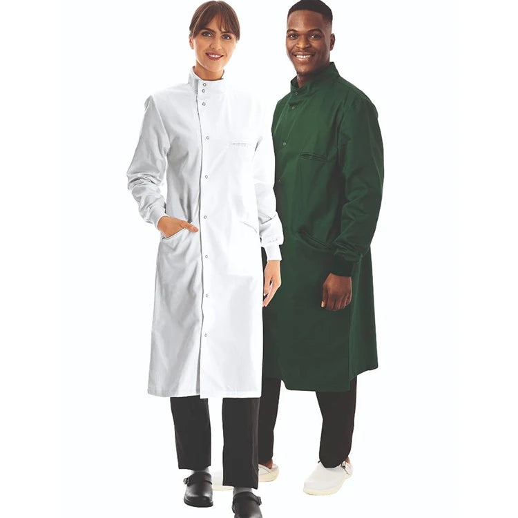 New Style Laboratory Coat Chlorine Bleaching Hospital Uniform Professional Doctor Wear White Lab Coat