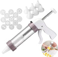 Cake Decorating Kit Cookie Press Maker Machine Clear Cookie Press Gun Kit With 13 Discs and 6 Icing Tips for DIY Cookie Biscuit