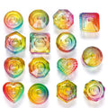 Beauty Top Colorful Heart Nail Acrylic Glass Liquid Holder Dappen Dish Wholesale Crystal Nail Dish Bowl With Lip