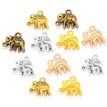 5 Colors Elephant Charms Antique Pendants for Jewelry Making Necklace Bracelet Accessories Findings 12*14mm D9266