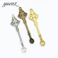 YuenZ 3 Colour Charms Spoon Antique Silver Plated Pendants Alloy Jewelry Making DIY Handmade Craft 60*15mm J387