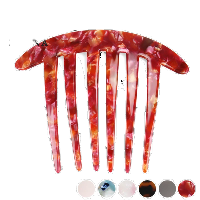 Wholesale Price Women Large Interpose Hair Combs Clips Fashion Cellulose Acetate Bulk Hair Accessories Custom Comb From China CM