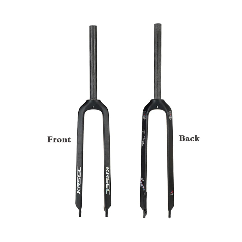 KRSEC Carbon Fork Ultra Light  26/27.5/29  MTB Fork 3Kcarbon Fiber Fork Disc Brake
