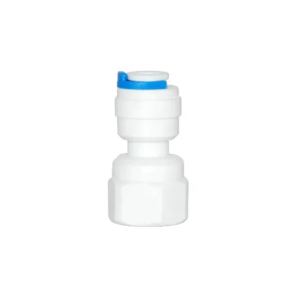 1/4" OD Pipe Fittings Pipe Connectors Quick Fittings for Reverse Osmosis Ro Water Filter System Use Female Straight Adapter