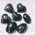 Wholesale Natural Semi Precious Flash Astrophyllite Healing Crystal Stone Heart for Decoration