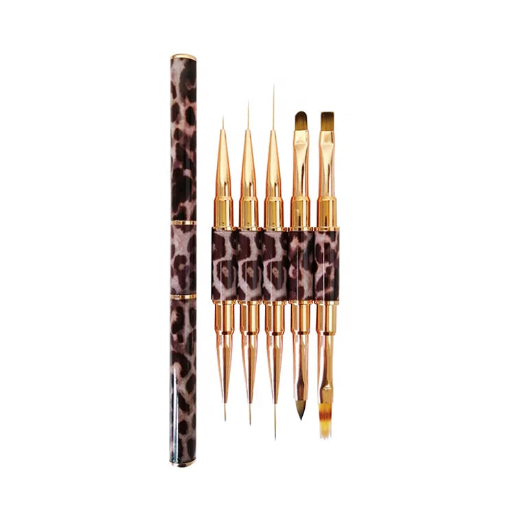 Dual-end Fashion Customized Style French Tip Thin Nail Art Liner Brush