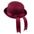 New Uniform Felt Girls Kids Cute Bowler Kindergarten & School Hat with Band Bowknot Toddler Girls Hats