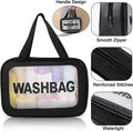 Custom Logo Waterproof Travel Toiletry Bag Makeup Zipper Bag Organizer Transparent Pvc Cosmetic Bag for Women