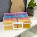 29514c Photo Storage Box 4x6 Multi Colored Photo case Organizer case and Craft Keeper with 16 Inner Cases