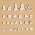 Factory Supply Clear Silicon Earring Backs Soft Stopper Replacement Stud Post 100pcs Unit for Jewelry Findings & Components