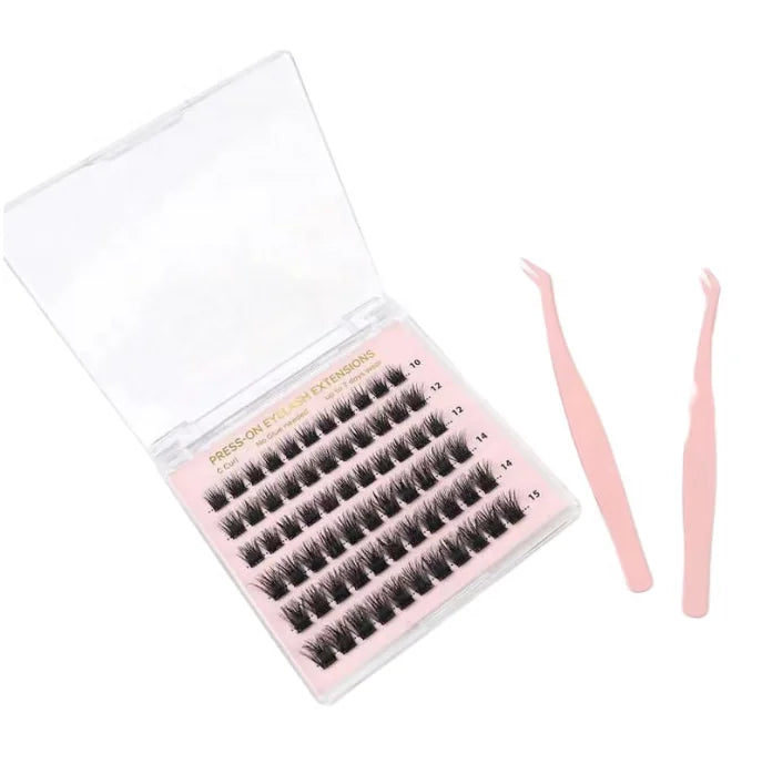 Eyelash 320pcs Cluster Lashes 30d 40d 50d C D Curl Lash Clusters Mix 8-16mm Individual Eyelashes Diy Lash Extension Kit