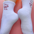 Custom Logo Pilates Socks for Women Custom Striped Yoga Grip Socks Anti Slip Yoga Socks with Nub