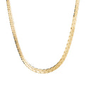 Wholesale 18k Gold Plated Stainless Steel Fashion Jewelry Simple Women Herringbone Chain Choker Necklace Women