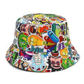 Bucket Hats for Woman Custom Printed Reversible Polyester Fisherman Bucket Hat for Woman Summer