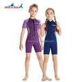 Kids Girls Neoprene Wetsuit Shorty One Piece Swimsuit 2.5mm Thick for Surfing & Freediving XL Anti-Bacterial UV Protection