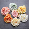 10cm Rose  Flower Head Wedding Flower Wall Road Decoration Silk Flower Head