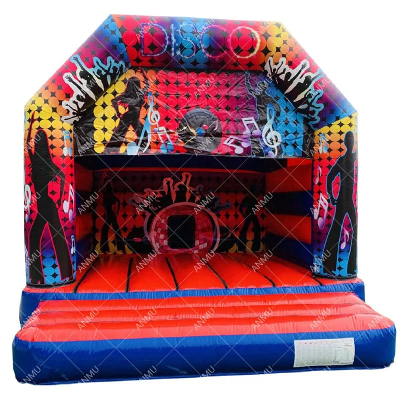 Hot Sale Music Theme Jumping Inflatable Bounce House/Bouncy Castle With Slide for Outdoor Kids Used