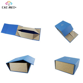 Folded Paper Gift Box Custom Logo Gold Stamping Wholesale Luxurious FEDRIGONI Texture Paper Case Folding Boxes Gift Box