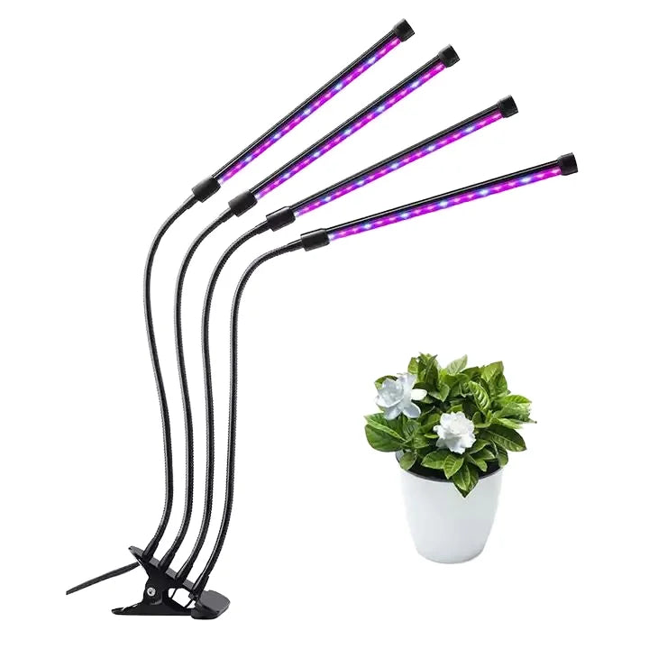 USB Charging Indoor Plant Smart Garden LED Growth Light Multi-Head Adjustable Full Spectrum 3 Modes Red Blue Clip Grow Lights