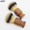 JDK Custom Mens Wooden Handle Brush Shaving Synthetic Barber Beard Brush